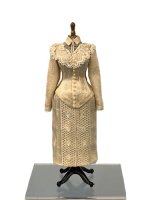 (image for) Victorian Ivory Silk Dupioni Dress