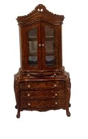 (image for) Bespaq Child's Cabinet with chest of drawers in new walnut finish