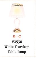 (image for) White Teardrop Table Lamp