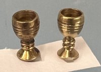 (image for) Pair of Brass Goblets