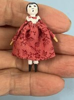 (image for) Wooden Bead Doll in Red