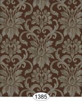 (image for) Silk Damask - Grey on Brown