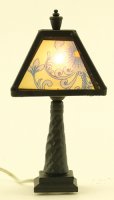 (image for) Ornate Tiffany Lamp, Black