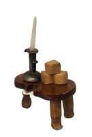 (image for) Tiny Bench with Blocks and Candle
