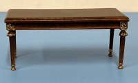 (image for) Coffee Table with Gold Accents in Walnut Finish