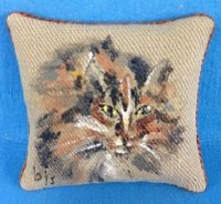 (image for) Handpainted Cat Pillow No. 28