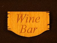 (image for) Wooden Wine Bar Sign