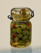 Canning jar of olives (image for) Canning jar of olives