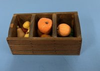 (image for) Wooden Bin of Pumpkins and Gourds