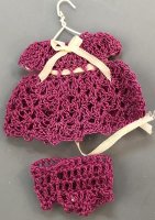 Deep Rasberry Crocheted outfit