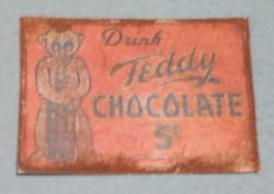 (image for) Tin Sign Drink Teddy Chocolate