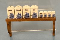 (image for) Vintage Blue and White Spice Rack
