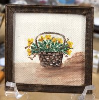 (image for) Basket with Yellow Flowers