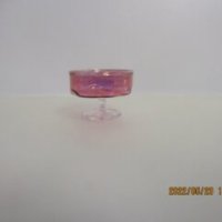 (image for) Cranberry Glass Edged Bowl