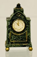 (image for) Green Marbled with Gold Trim Clock