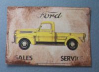 Tin Sign Ford Truck