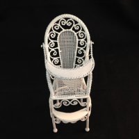 (image for) Wire Wicker High Chair