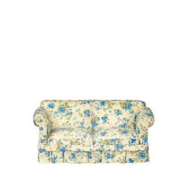 (image for) Modern Settee/Blue Floral