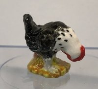 (image for) Rooster Figurine in glazed china five