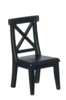 Cross Buck Chair Black