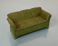 (image for) Antique Tootsie Toy Green Dollhouse Sofa