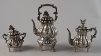 (image for) Sterling Silver Tea Set 3pc