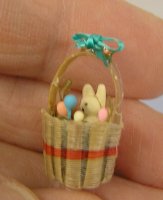 (image for) Small Easter Basket with Eggs and Bunny