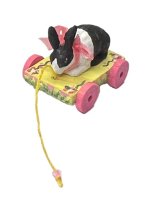 (image for) Vintage Handmade Rabbit Pull Toy