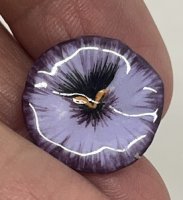 (image for) Handpainted Porcelain Pansy Plate