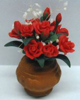 (image for) Red Roses In Large Pot