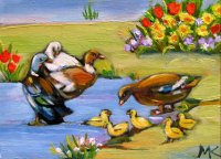 (image for) Farm-Spring-Ducks-Chicks-Daffodil