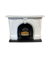 (image for) Carved stone effect fireplace