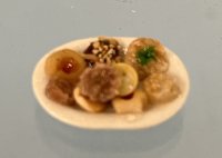 (image for) White Serving Dish with a Variety of Cookies