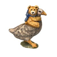 (image for) Hand-Painted Teddy on Back of Duck