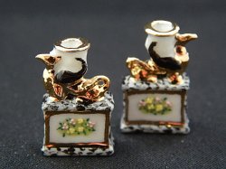 Pair of Empire Style Candlesticks by Ron Benson