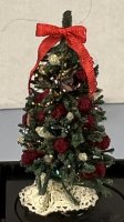 Quarter Scale Christmas Tree Victorian Decorated