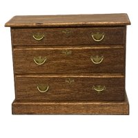 (image for) Wood Three Drawer Chest of Drawers