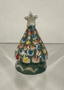 Little ceramic Christmas Tree with a silver star
