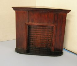 (image for) Mahogany Corner Fireplace