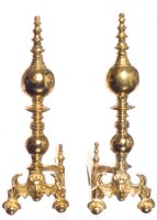 (image for) Lion Andirons/Brass/2