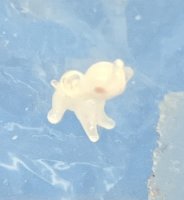 (image for) Teeny Tiny White Glass Elephant