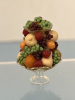 (image for) Glass 3 Tier Fruit Holder Centerpiece