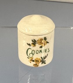 (image for) Cookie Jar with Yellow Flowers