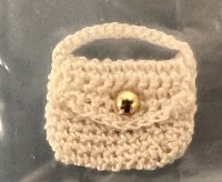 (image for) White Crochet Purse