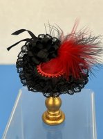 (image for) Red and Black Silk Fancy Hat