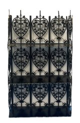 (image for) Black and Gold Metal Shelf Unit