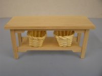 Storage Table with Baskets