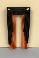 (image for) Small Orange and Black Curtains