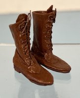 (image for) Tall Brown Leather Hiking Boots by Doll's Cobbler