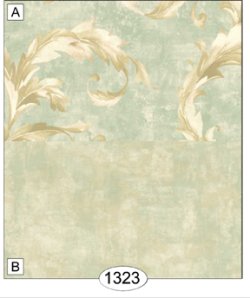 (image for) Acanthus - Light Blue (3 Sheets of paper)